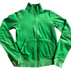 Vintage Juicy Couture Tracksuit Jacket In Vibrant Green